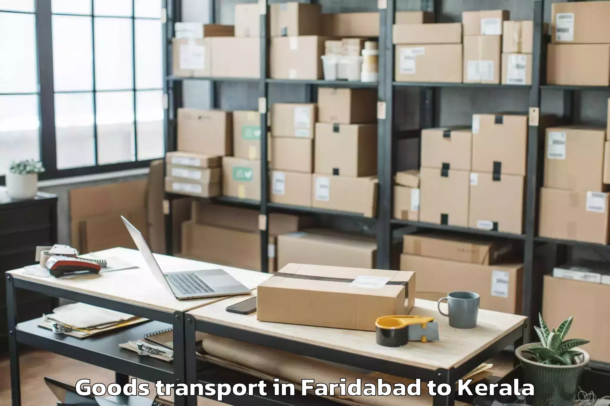 Reliable Faridabad to Kollam Goods Transport